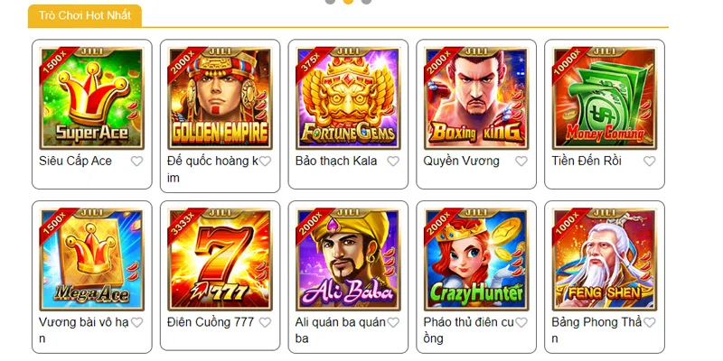 Trải nghiệm những tựa game được yêu thích nhất tại nổ hũ Jili